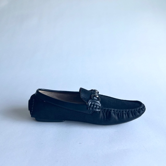 Men’s New Bruno Marc Black Waterproof Fabric Leather Driver Loafers size 8 - Picture 5 of 16